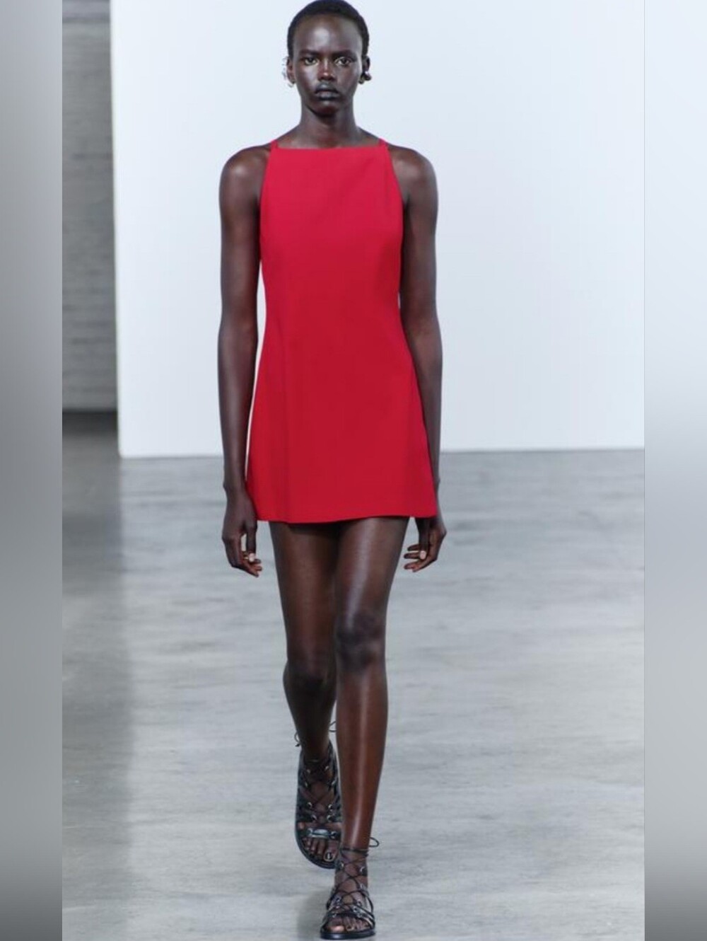 Zara Collection Red Mini Shift Dress (M)